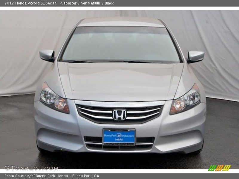 Alabaster Silver Metallic / Black 2012 Honda Accord SE Sedan