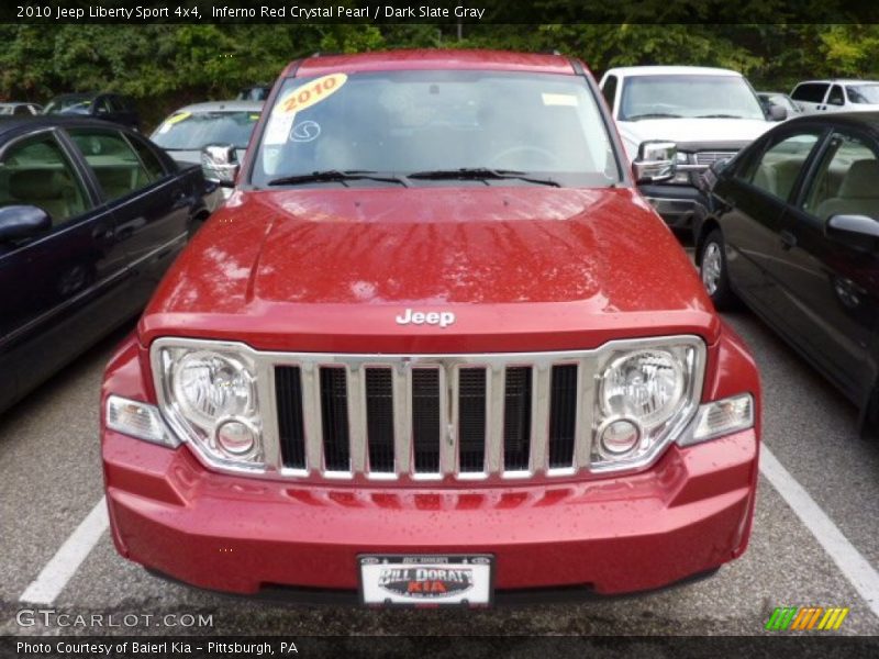 Inferno Red Crystal Pearl / Dark Slate Gray 2010 Jeep Liberty Sport 4x4
