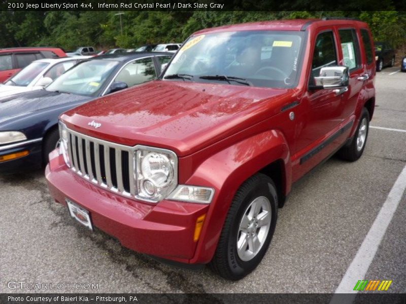 Inferno Red Crystal Pearl / Dark Slate Gray 2010 Jeep Liberty Sport 4x4