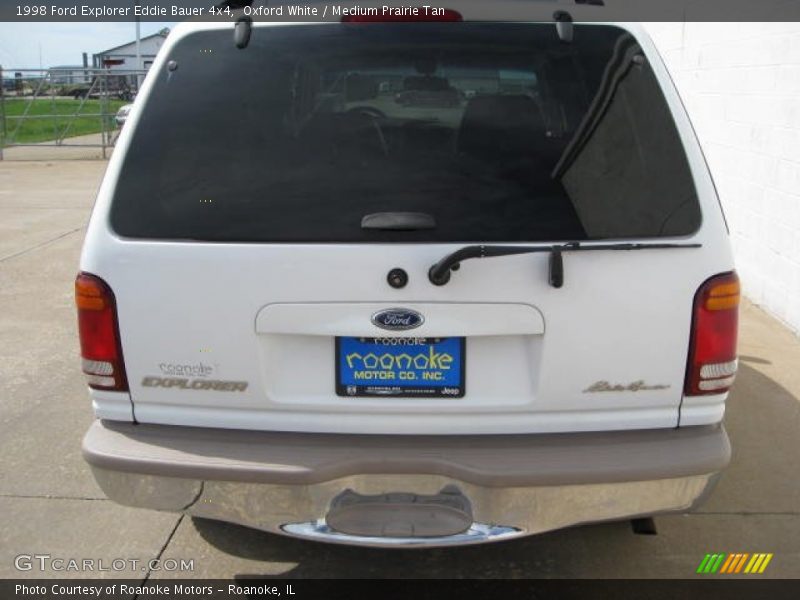 Oxford White / Medium Prairie Tan 1998 Ford Explorer Eddie Bauer 4x4