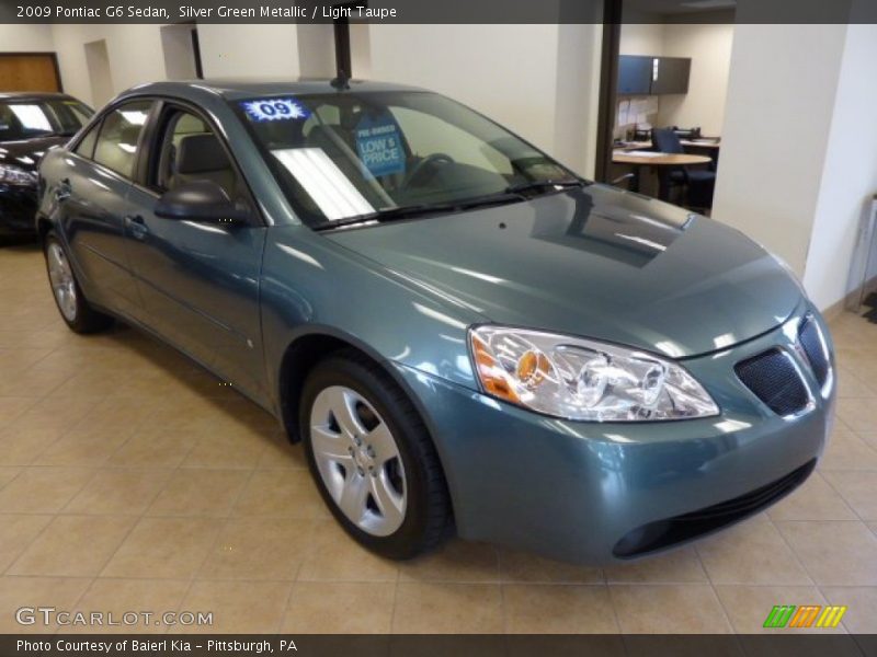 Silver Green Metallic / Light Taupe 2009 Pontiac G6 Sedan