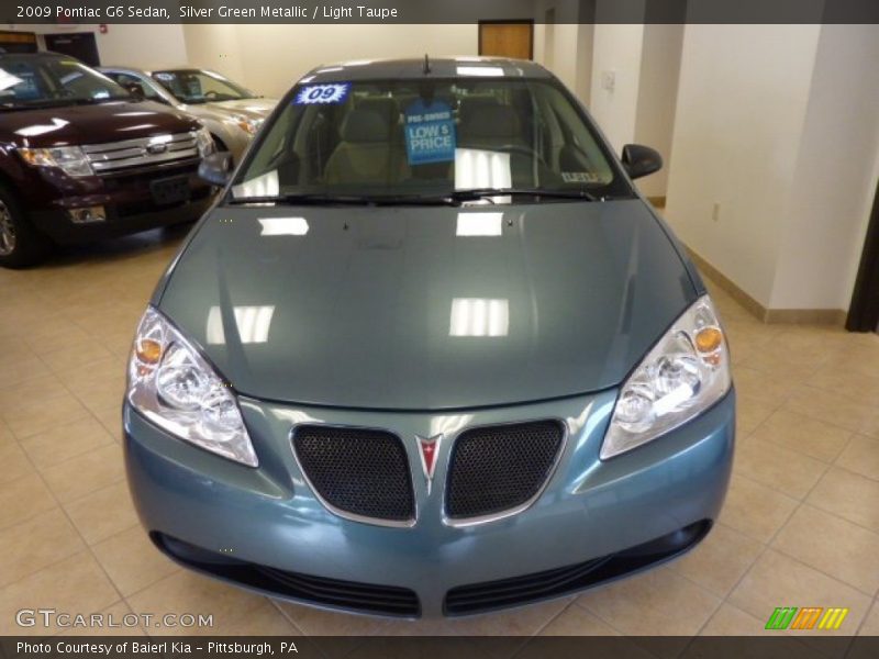 Silver Green Metallic / Light Taupe 2009 Pontiac G6 Sedan
