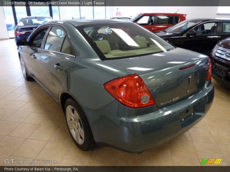 Silver Green Metallic / Light Taupe 2009 Pontiac G6 Sedan