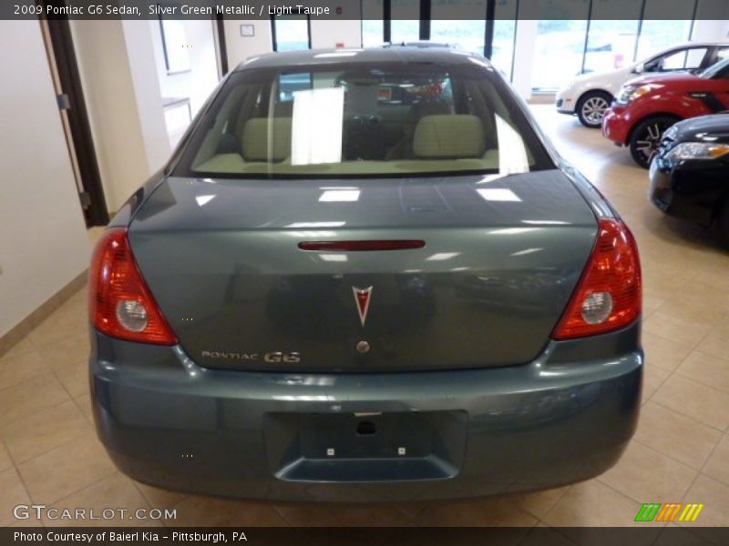 Silver Green Metallic / Light Taupe 2009 Pontiac G6 Sedan