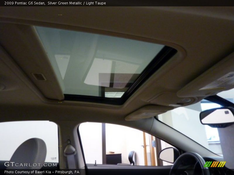 Silver Green Metallic / Light Taupe 2009 Pontiac G6 Sedan