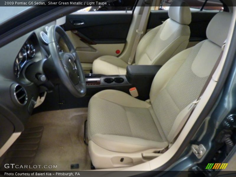 Silver Green Metallic / Light Taupe 2009 Pontiac G6 Sedan