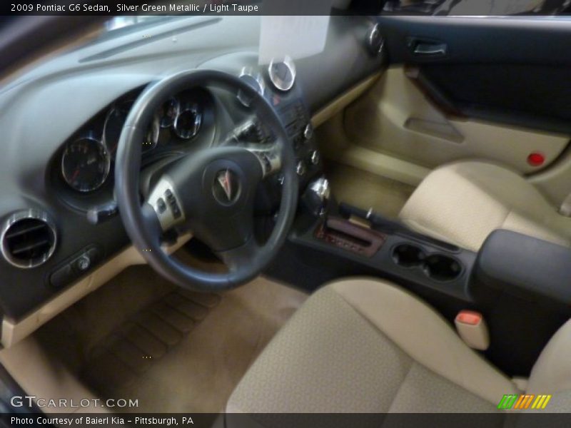 Silver Green Metallic / Light Taupe 2009 Pontiac G6 Sedan