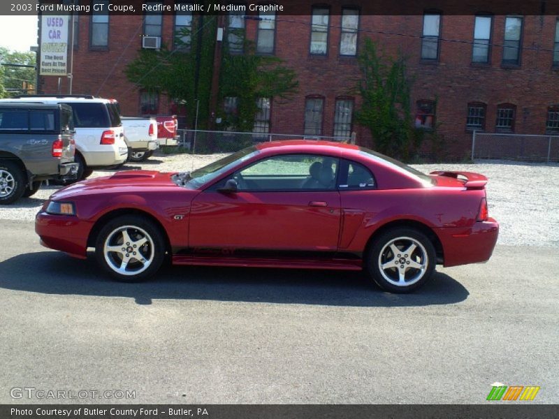 Redfire Metallic / Medium Graphite 2003 Ford Mustang GT Coupe