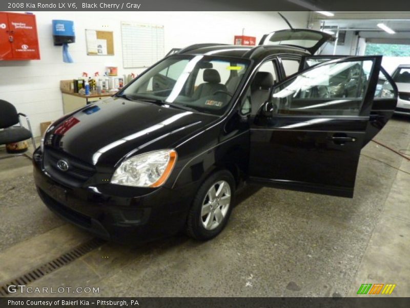 Black Cherry / Gray 2008 Kia Rondo LX V6