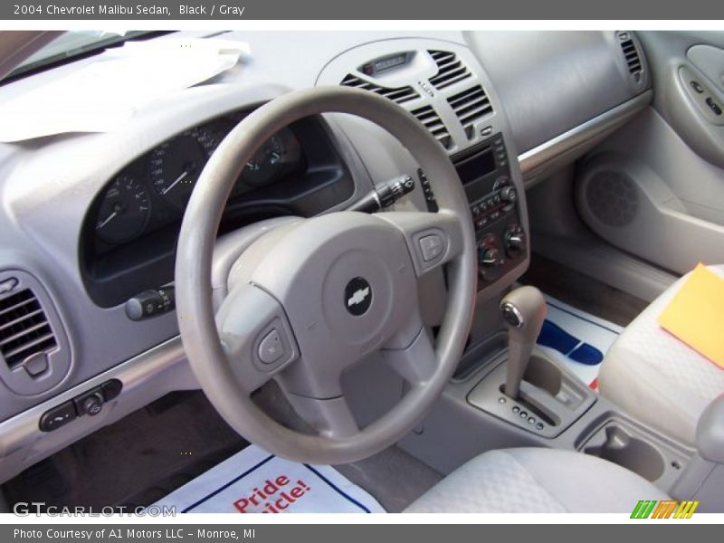 Black / Gray 2004 Chevrolet Malibu Sedan