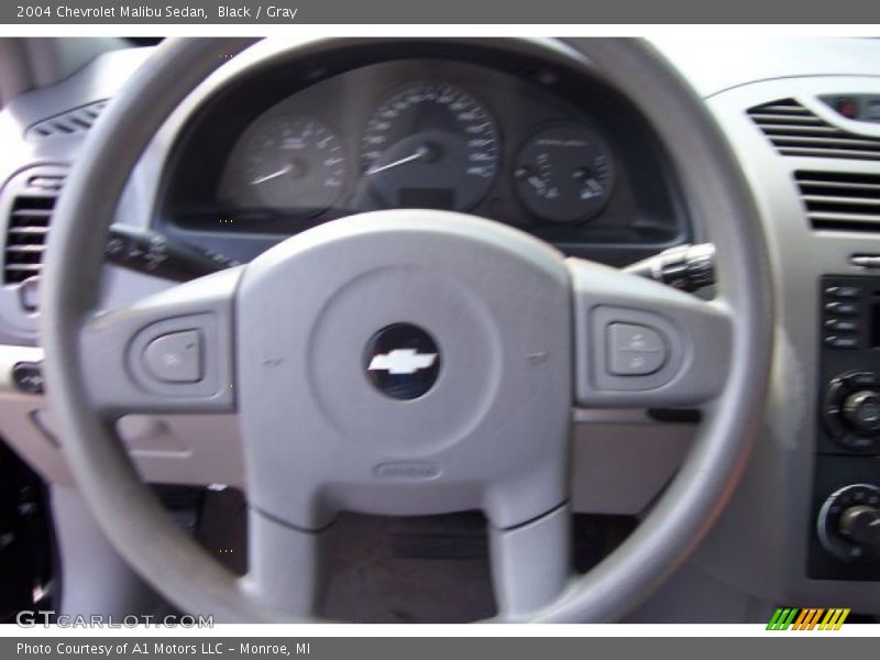 Black / Gray 2004 Chevrolet Malibu Sedan