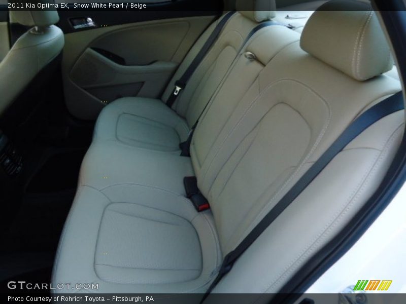 Snow White Pearl / Beige 2011 Kia Optima EX