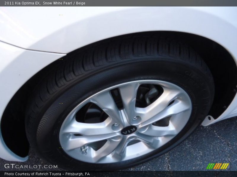 Snow White Pearl / Beige 2011 Kia Optima EX