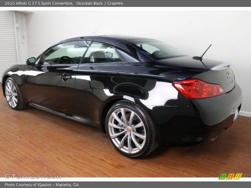 Obsidian Black / Graphite 2010 Infiniti G 37 S Sport Convertible