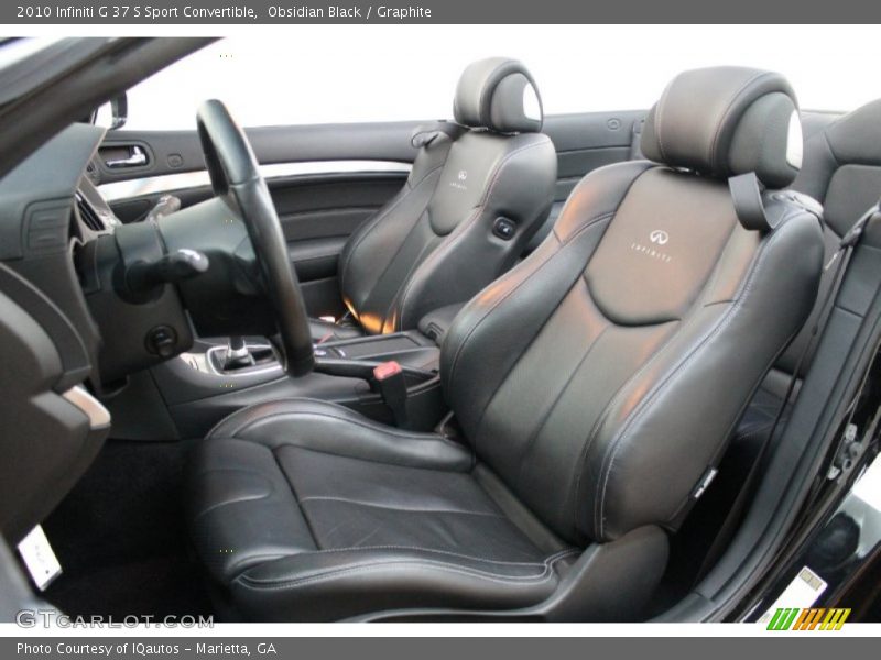  2010 G 37 S Sport Convertible Graphite Interior