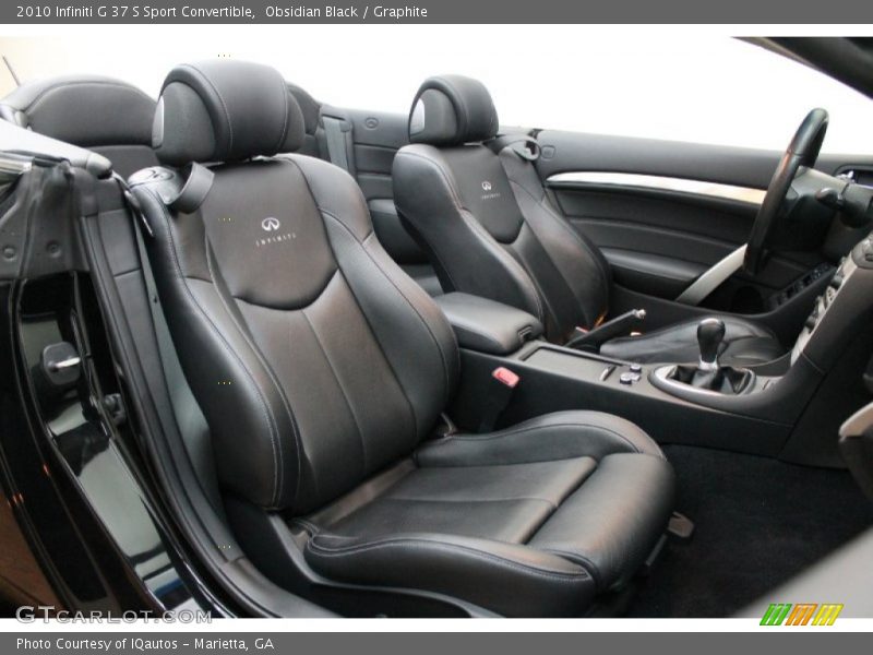 Graphite Interior - 2010 G 37 S Sport Convertible 