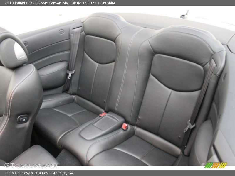 Rear Seat of 2010 G 37 S Sport Convertible