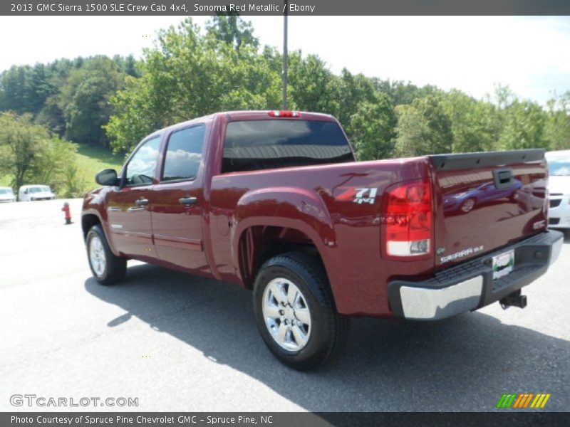 Sonoma Red Metallic / Ebony 2013 GMC Sierra 1500 SLE Crew Cab 4x4