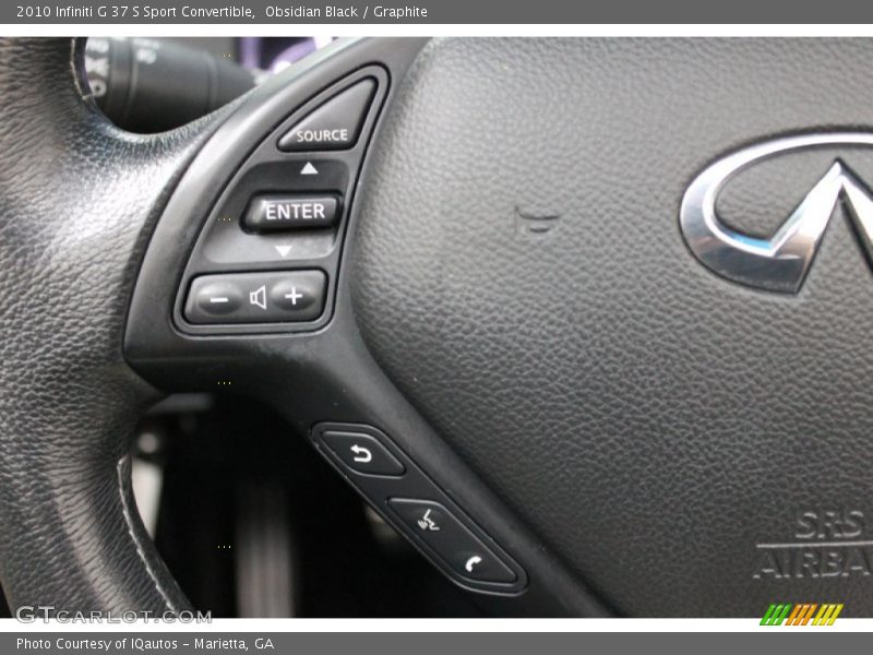Controls of 2010 G 37 S Sport Convertible