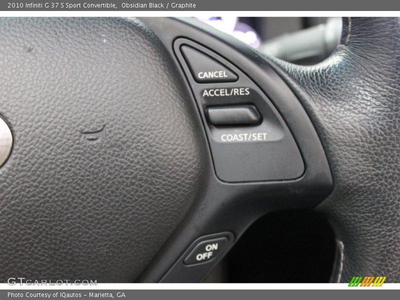 Controls of 2010 G 37 S Sport Convertible