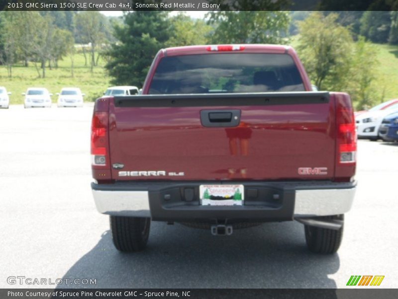 Sonoma Red Metallic / Ebony 2013 GMC Sierra 1500 SLE Crew Cab 4x4