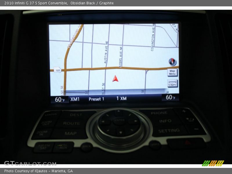 Navigation of 2010 G 37 S Sport Convertible
