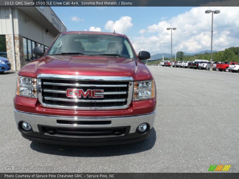 Sonoma Red Metallic / Ebony 2013 GMC Sierra 1500 SLE Crew Cab 4x4