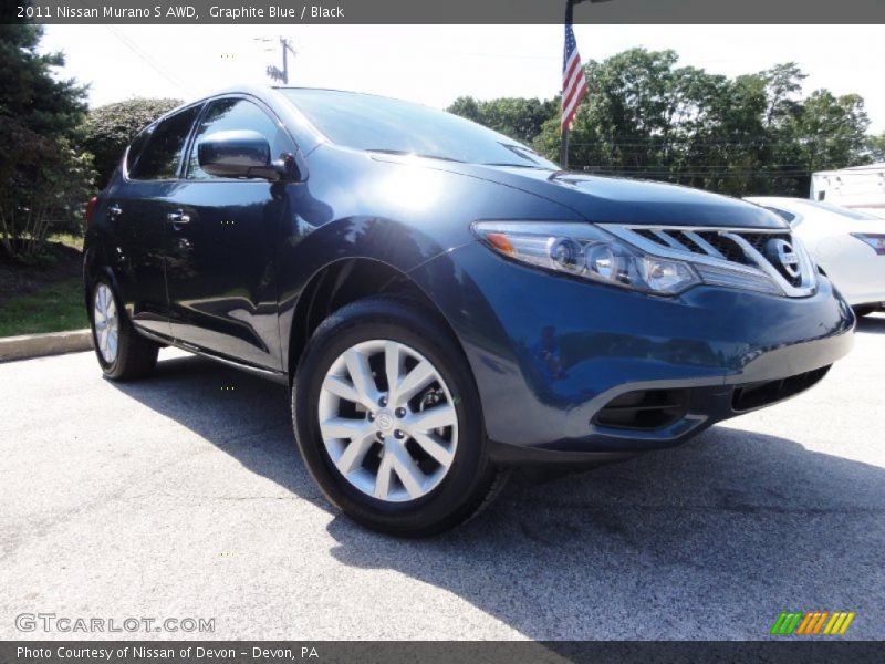 Graphite Blue / Black 2011 Nissan Murano S AWD