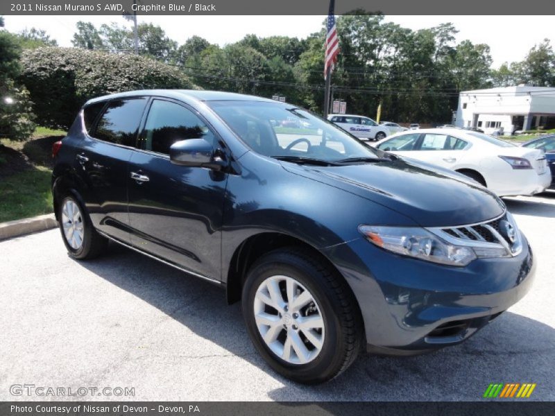 Graphite Blue / Black 2011 Nissan Murano S AWD