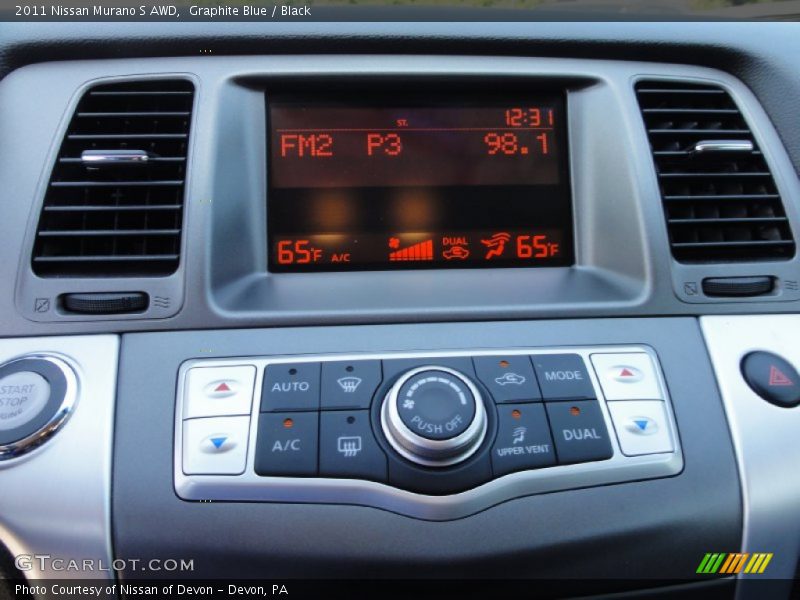 Graphite Blue / Black 2011 Nissan Murano S AWD