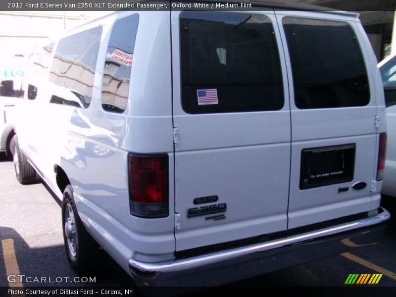Oxford White / Medium Flint 2012 Ford E Series Van E350 XLT Extended Passenger