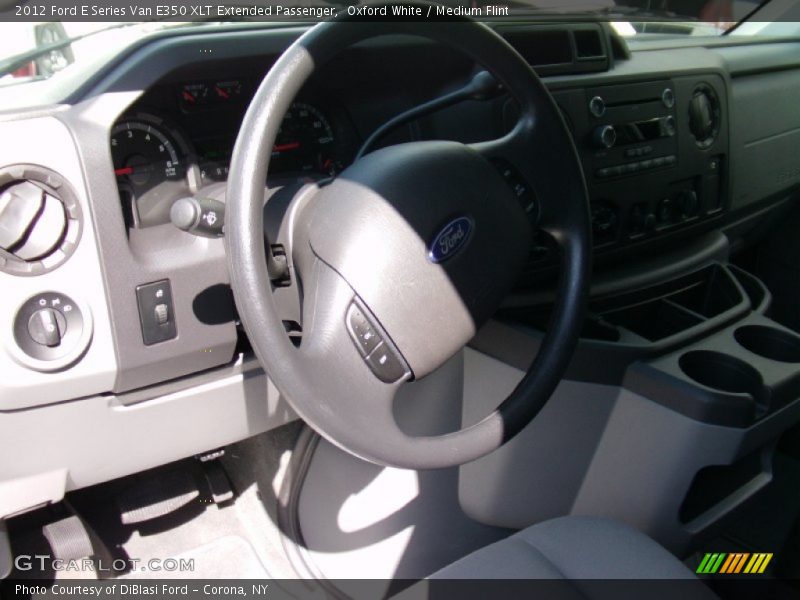 Oxford White / Medium Flint 2012 Ford E Series Van E350 XLT Extended Passenger