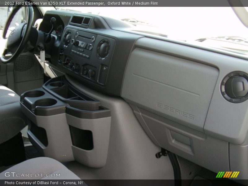 Oxford White / Medium Flint 2012 Ford E Series Van E350 XLT Extended Passenger
