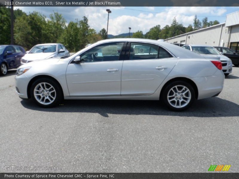 Silver Ice Metallic / Jet Black/Titanium 2013 Chevrolet Malibu ECO