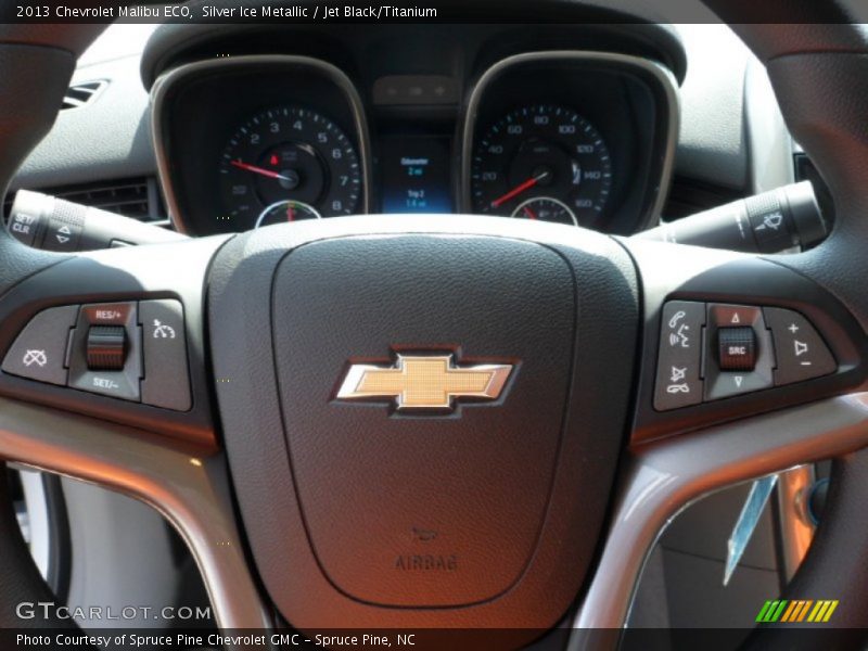 Silver Ice Metallic / Jet Black/Titanium 2013 Chevrolet Malibu ECO