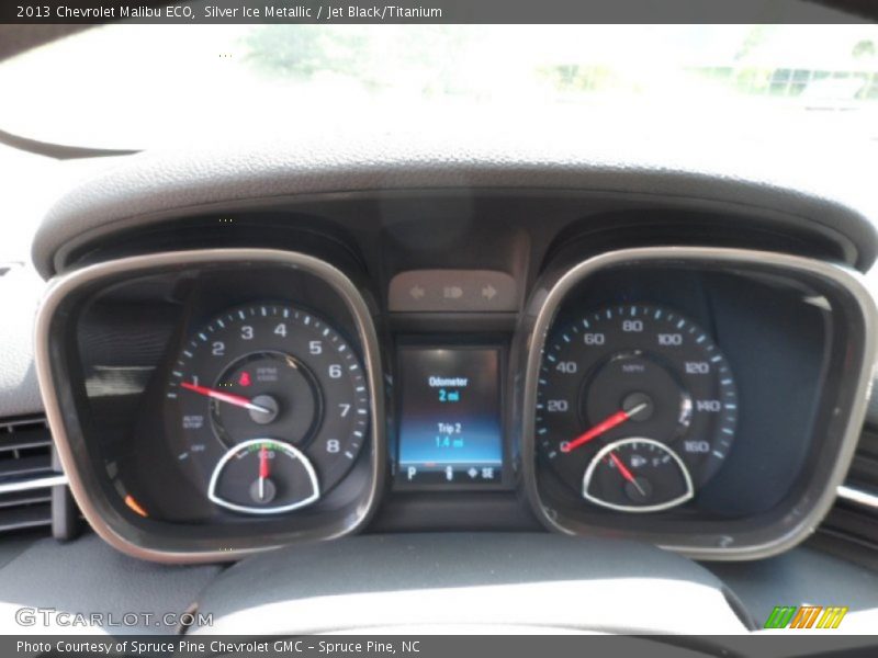 Silver Ice Metallic / Jet Black/Titanium 2013 Chevrolet Malibu ECO