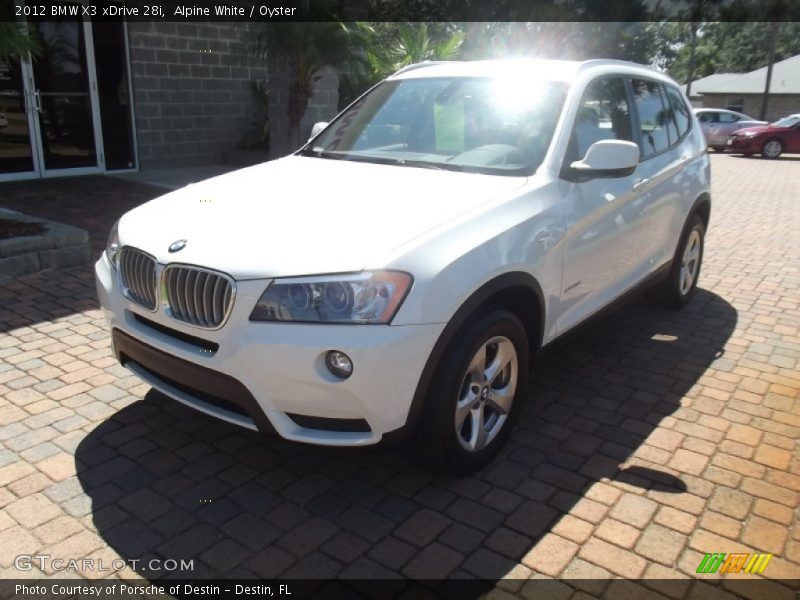 Alpine White / Oyster 2012 BMW X3 xDrive 28i