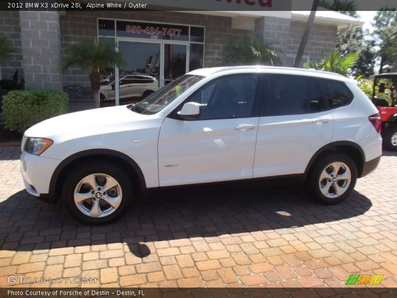 Alpine White / Oyster 2012 BMW X3 xDrive 28i