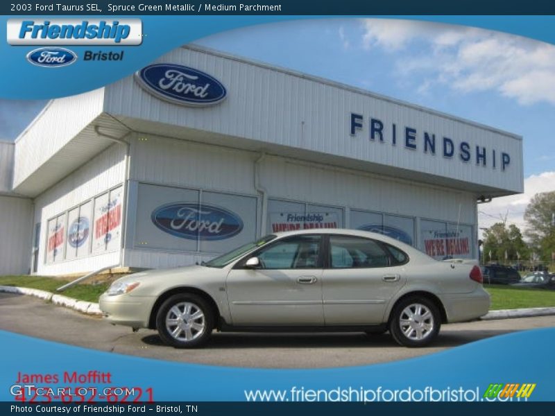Spruce Green Metallic / Medium Parchment 2003 Ford Taurus SEL