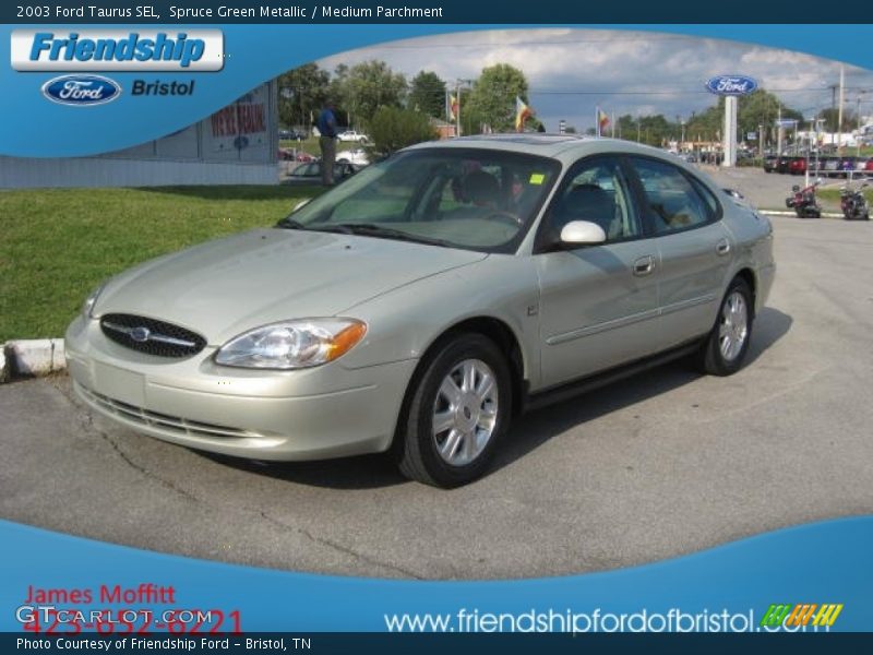 Spruce Green Metallic / Medium Parchment 2003 Ford Taurus SEL