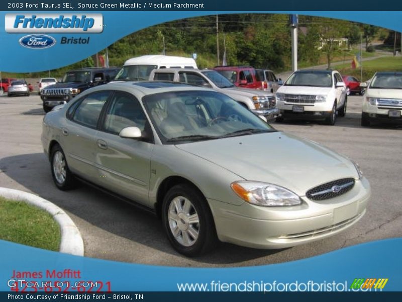 Spruce Green Metallic / Medium Parchment 2003 Ford Taurus SEL