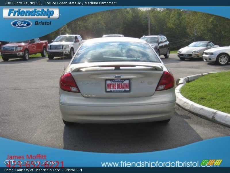 Spruce Green Metallic / Medium Parchment 2003 Ford Taurus SEL