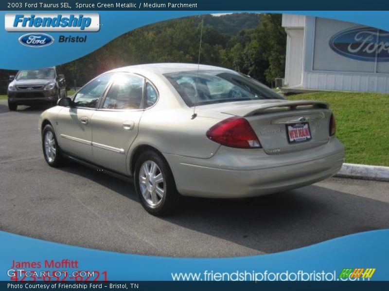 Spruce Green Metallic / Medium Parchment 2003 Ford Taurus SEL