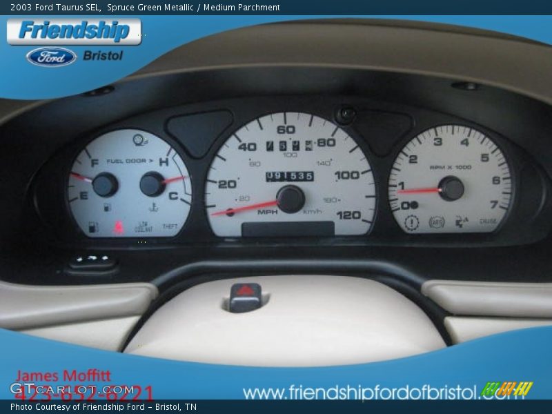 Spruce Green Metallic / Medium Parchment 2003 Ford Taurus SEL