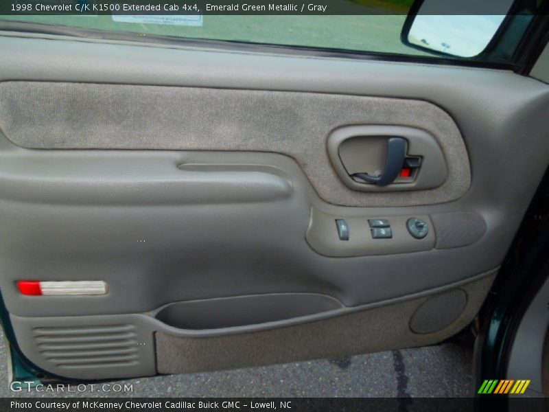 Emerald Green Metallic / Gray 1998 Chevrolet C/K K1500 Extended Cab 4x4