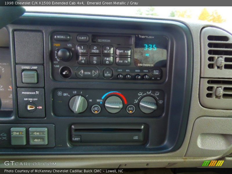 Emerald Green Metallic / Gray 1998 Chevrolet C/K K1500 Extended Cab 4x4