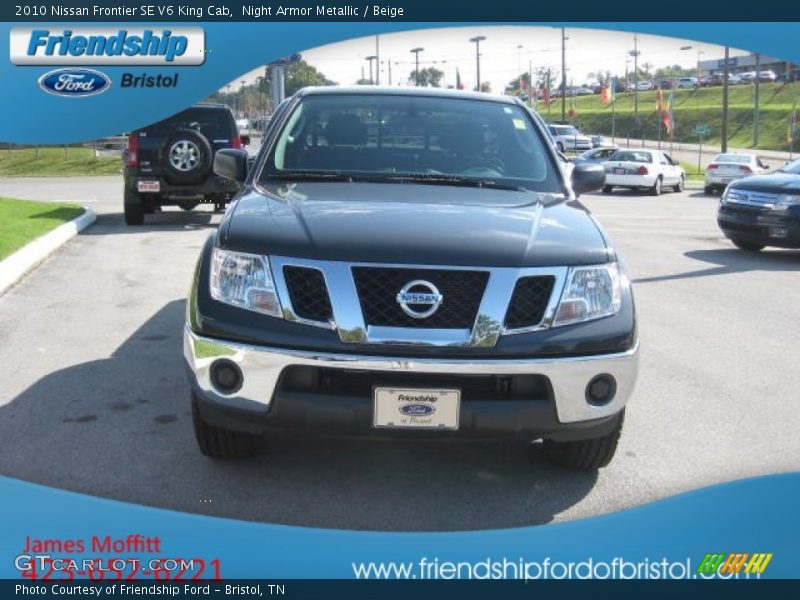 Night Armor Metallic / Beige 2010 Nissan Frontier SE V6 King Cab