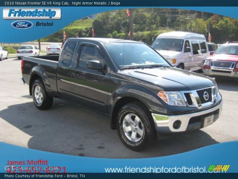 Night Armor Metallic / Beige 2010 Nissan Frontier SE V6 King Cab