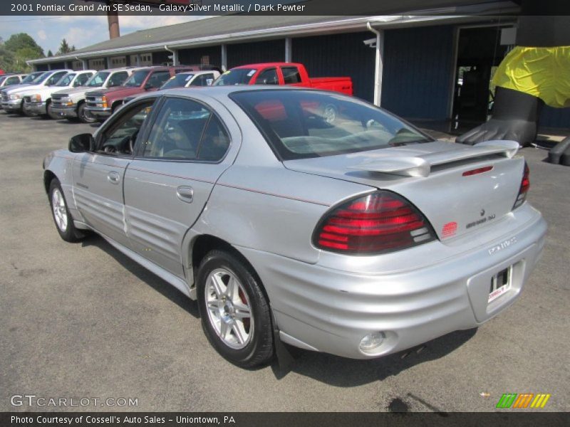 Galaxy Silver Metallic / Dark Pewter 2001 Pontiac Grand Am SE Sedan
