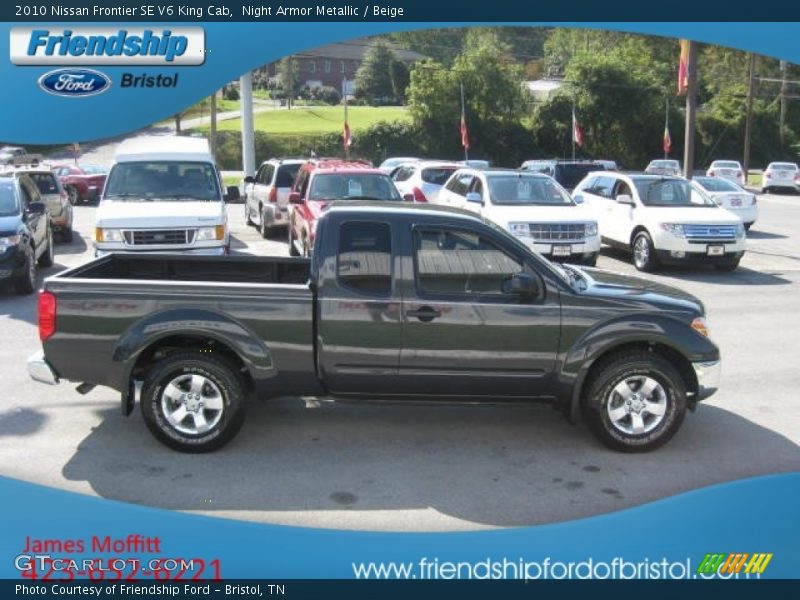 Night Armor Metallic / Beige 2010 Nissan Frontier SE V6 King Cab